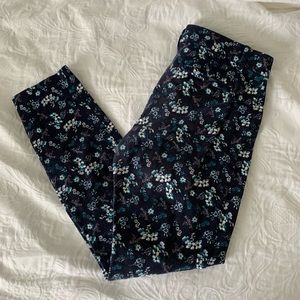 Floral Gap Signature Skinny Ankle Pants